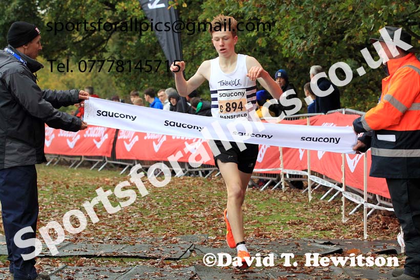 Boys Under-15s, 2022 National Cross Country Relays, Berry Hill Park, Mansfield.  Photo: David T. Hewitson/Sports for All Pics